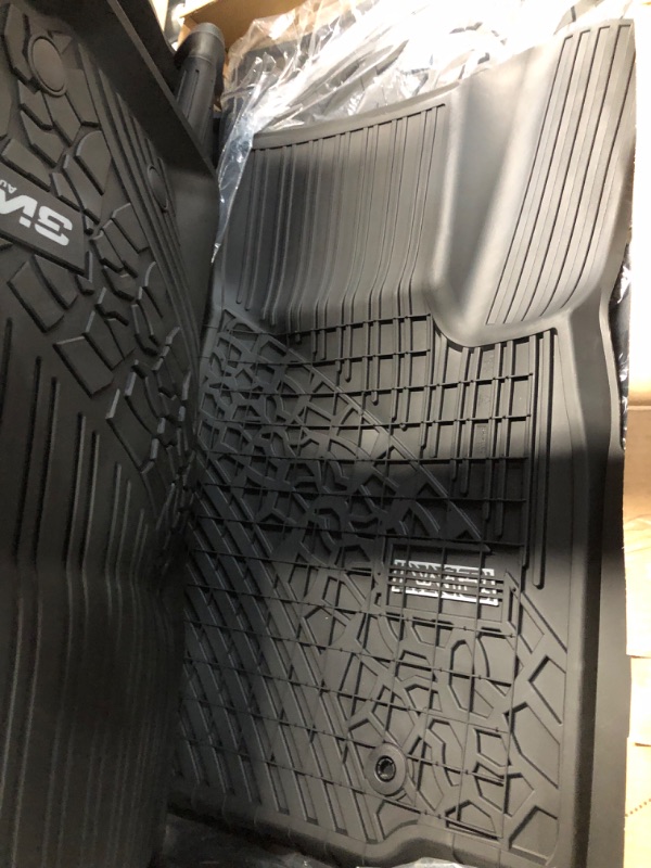 Photo 3 of 3W Floor Mats & Cargo Liner Fit for 2022-2024 Jeep Grand Cherokee (Non L) TPE All Weather Custom Fit Floor Liner for 1st 2nd Rows and Trunk Full Set Car Mats, Black34