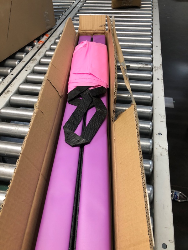 Photo 3 of ***USED - LIKELY MISSING PARTS - UNABLE TO VERIFY FUNCITONALITY***
FC FUNCHEER 8FT Folding Balance Beam -Gymnastics Beam -Wood core Floor Beam - Anti-Slip Bottom -Faux Suede Cover -Stainless Hinge and Carrying Bag for Kids Training at Home Light Purple Po