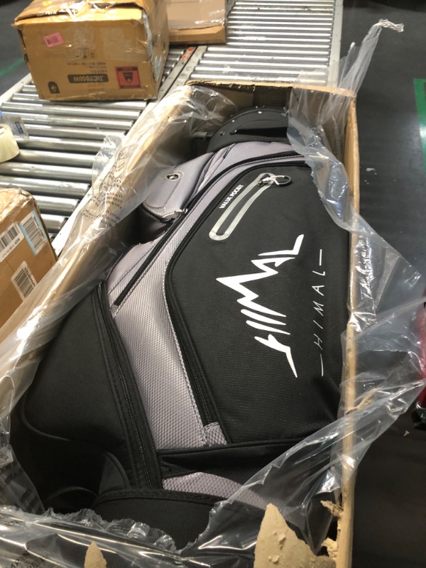 Photo 1 of 14-Way Golf Cart Bag Pro with Full Length Divider Top, Golf Bag for Men with Handles and Rain Cover Gray