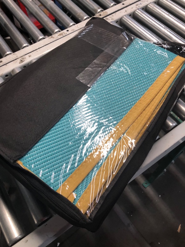 Photo 1 of Anidaroel Ombre Camping Rug for Outside RV, 8x10ft Waterproof Outdoor Rug for Patio Clearance, Reversible Plastic Straw Outside Area Rug for Deck, Camper, Backyard, Picnic, Beach Orange/Blue 8'x10'