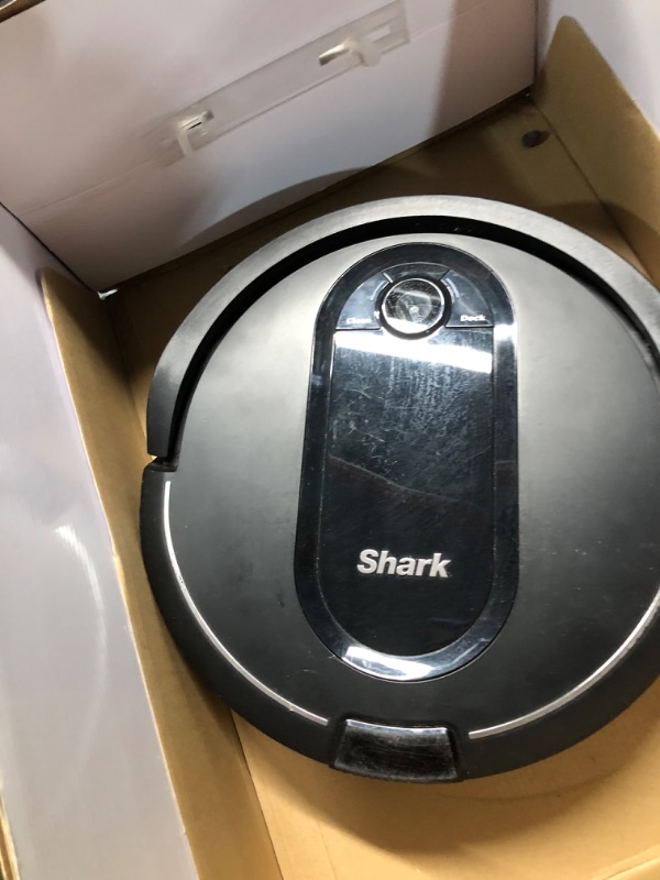 Photo 2 of **READ NOTES***Shark RV1001AE IQ Robot Self-Empty XL, Robot Vacuum with IQ Navigation, Home Mapping, Self-Cleaning Brushroll, Wi-Fi Connected, Works with Alexa, Black 45-Day Capacity + 1st Generation