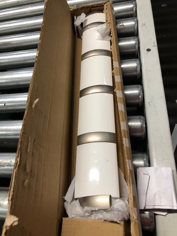 Photo 1 of Umbra Flip Wall Mounted Floating Rack – Modern, Sleek, Space-Saving Hanger with Retractable Hooks to Hang Coats, Scarves, Purses and More, 5, White 5 Hook White