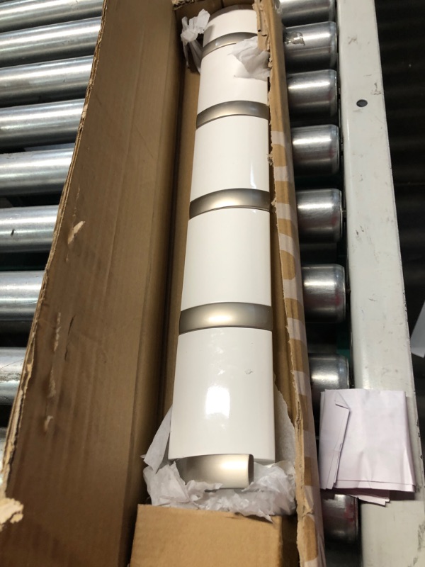 Photo 1 of Umbra Flip Wall Mounted Floating Rack – Modern, Sleek, Space-Saving Hanger with Retractable Hooks to Hang Coats, Scarves, Purses and More, 5, White 5 Hook White