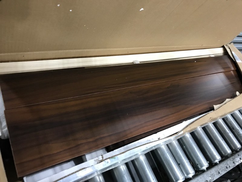 Photo 1 of (READ FULL POST) Furhaven Elevated Dog Bed Frame for 40" x 32" XL Dog Beds, Easy Assembly - Mid-Century Modern Bed Frame - Walnut, Jumbo/XL
