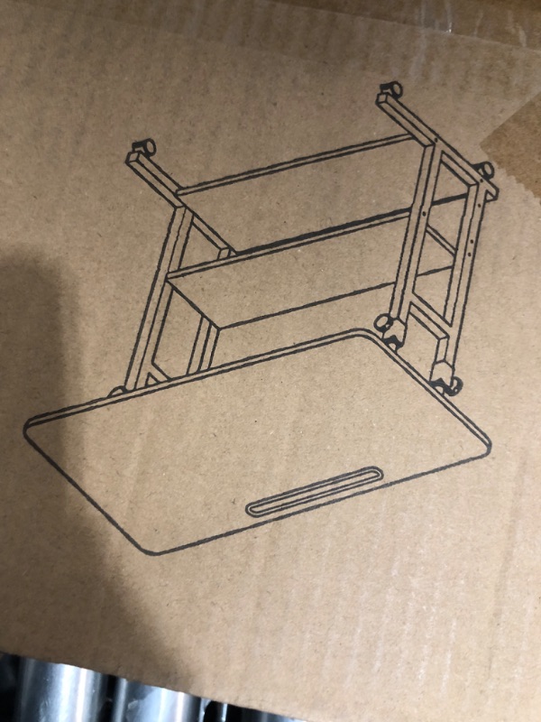 Photo 1 of computer desk with wheels