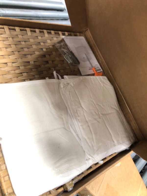 Photo 1 of KUREEISE Laundry Hamper with 2 Removable Liner Bags;112L Handwoven Rattan Laundry Basket with Metal Heightened Feet;Clothes Hamper with 6 Mesh Bags;Laundry sortor with 2 Sections?Natural?