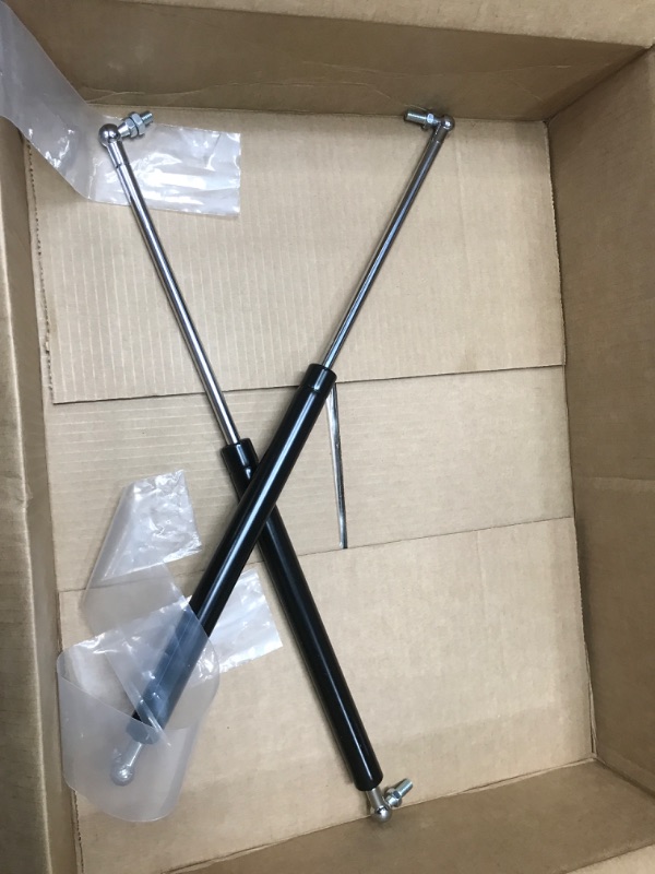 Photo 2 of 20 inch 150 LB Gas Prop Struts Shocks, 20" 150lbs Lift-Support Springs with L-Type Mounting Brackets for Heavy Duty RV Bed Murphy Bed Tool Box Floor Hatch Window (Suitable Support Weight: 130-165lbs) 20 inch 150LB