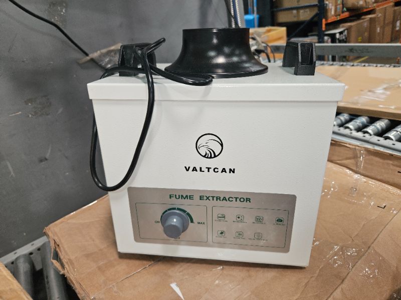 Photo 2 of (LIGHTLY USED) Valtcan Fume Extractor Soldering Fan Smoke Absorber with Adjustable Hose 0.3 micron 99.97% filter
