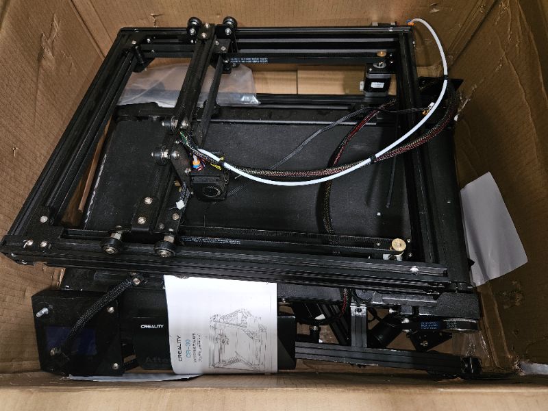 Photo 2 of Creality CR-30 3D Printer 3DPrintMill Infinite Z Belt Printer Continuous Belt CoreXY Motion Upgraded 32-bit Silent Board Dual Gear Metal Extruder Cosplay Props Print Farm