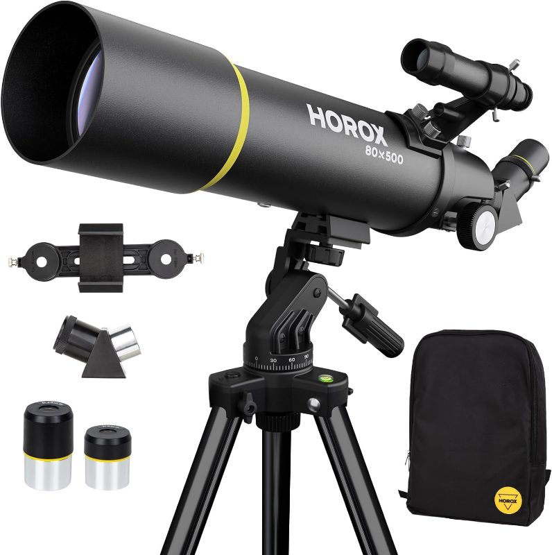 Photo 1 of (SEE NOTES) Estron xStarBoslt computerized telescope 80mm Aperture 600mm Astronomical Refracting Telescope with AZ Mount, 24X-180X Eyepiece, Wireless Control, Carrying Bag - For Beginners
