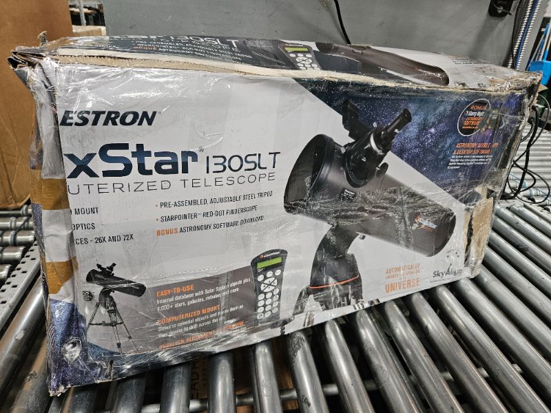 Photo 1 of (SEE NOTES) Estron xStarBoslt computerized telescope 80mm Aperture 600mm Astronomical Refracting Telescope with AZ Mount, 24X-180X Eyepiece, Wireless Control, Carrying Bag - For Beginners

