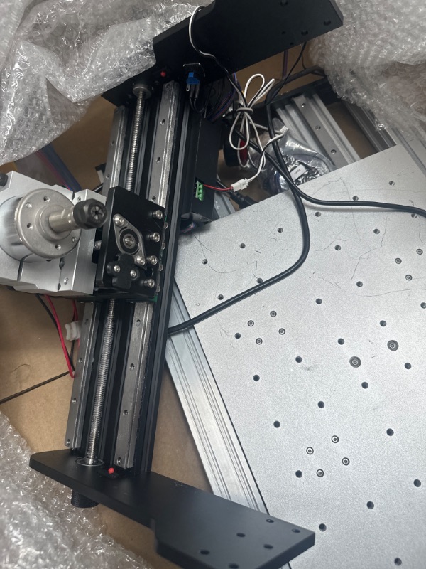 Photo 3 of **READ NOTES ***CNC Router Machine 3030-Evo Pro, All-Metal XYZ Axis Dual Steel Linear Guides with 300W Spindle, Z-Probe, Limit Switches, E-Stop, ideal for Aluminum, Copper, Stainless steel, Wood, Acrylic, MDF