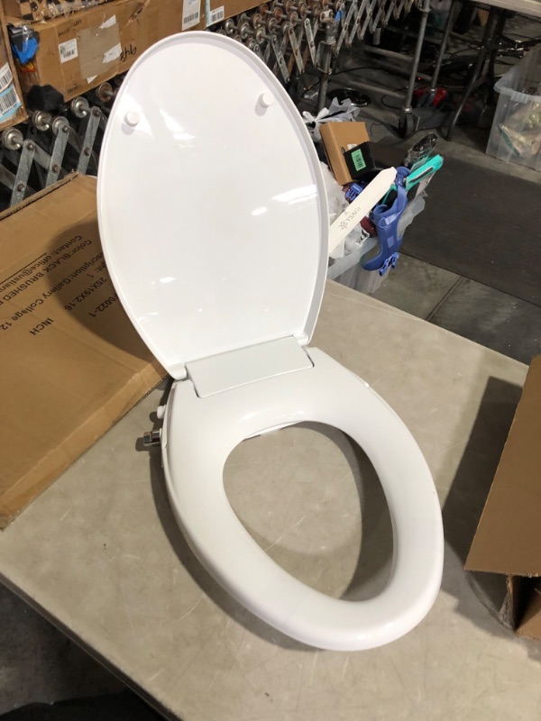 Photo 6 of ***USED - NO ACCESSORIES INCLUDED***
Delta Faucet Refresh Elongated Bidet Toilet Seat, Bidet Attachment for Toilet, 833004-WH