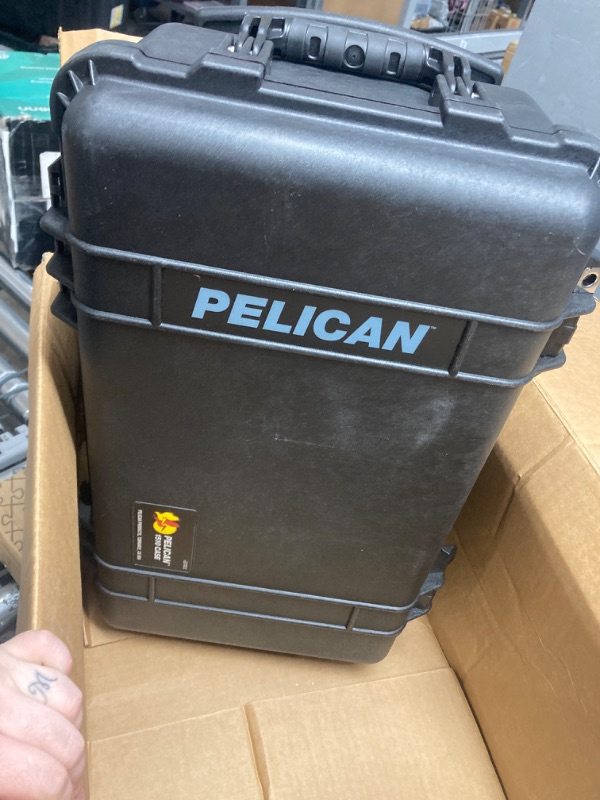 Photo 2 of CASE ONLY •• - Pelican 1510 Case with Padded Dividers (Black) Plus 1510 Lid Organizer