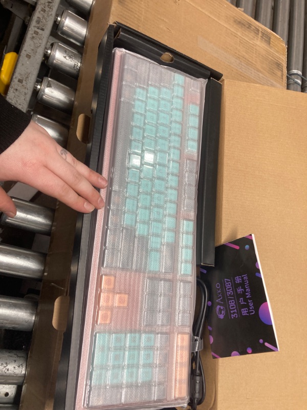 Photo 2 of Akko World Tour Beijing 108-Key Wired Mechanical Gaming Keyboard, Programmable with OEM Profiled PBT Dye-Sub Keycaps and N-Key Rollover, Mac/Win Compatible Sakura Switch