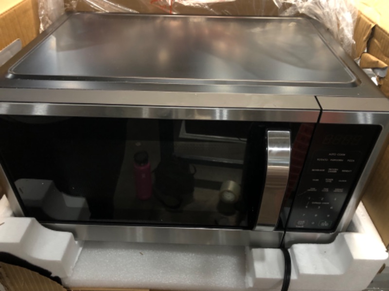 Photo 2 of 1.1 cu. ft. Countertop Microwave in Fingerprint Resistant Stainless Steel