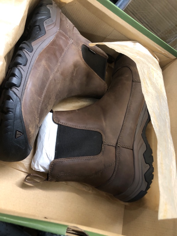 Photo 2 of KEEN Men's Anchorage 3 Waterproof Pull on Insulated Snow Boots 11.5 Dark Earth/Mulch