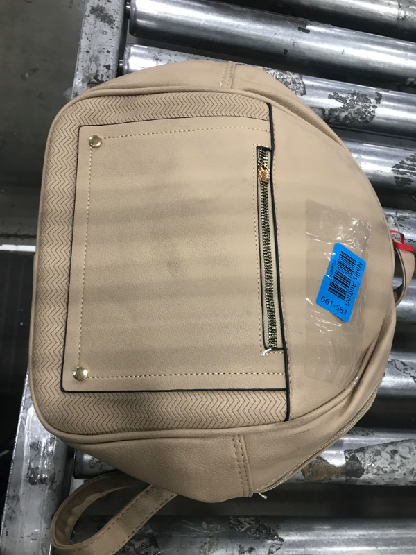 Photo 1 of Beige Leather Backpack 