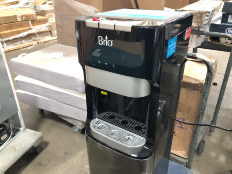 Photo 3 of ***NONREFUNDABLE - NOT FUNCTIONAL - FOR PARTS ONLY - SEE COMMENTS***
Brio Bottom Loading Water Cooler Water Dispenser – Essential Series - 3 Temperature Settings - Hot, Cold & Cool Water - UL/Energy Star Approved