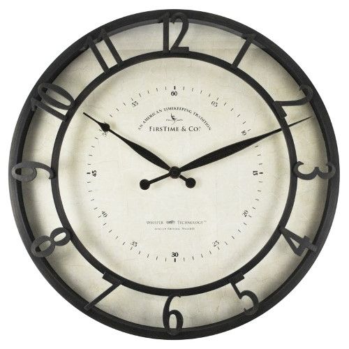 Photo 1 of **CLOCK HANDS ARE BROKEN**
FirsTime & Co. Bronze Kensington Whisper Wall Clock Traditional Analog 18 X 2 X 18 in
