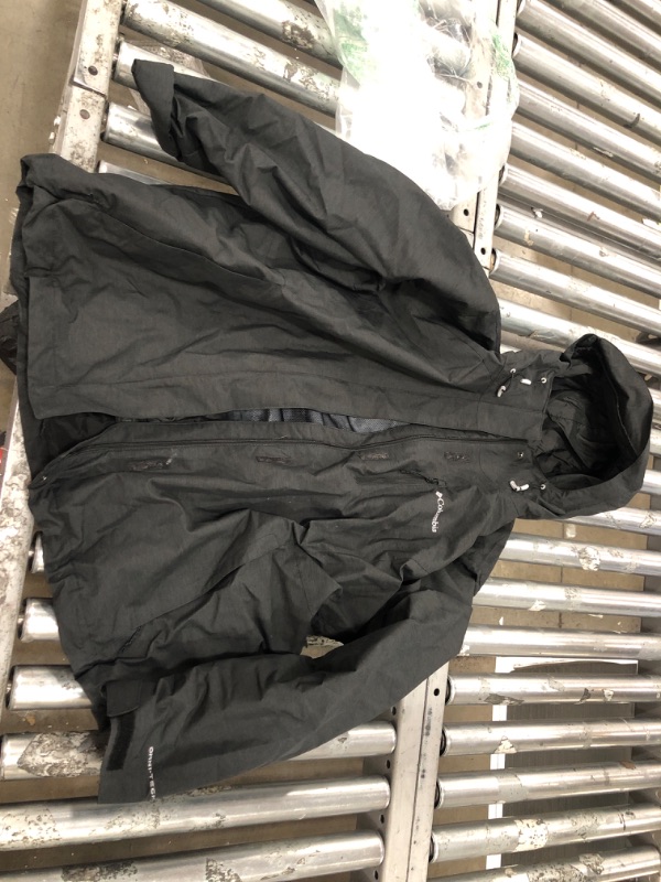 Photo 2 of columbia black rain jacket 2x