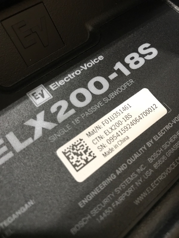 Photo 6 of (PARTS ONLY)Electro-Voice ELX200-18S 18 inch Passive Subwoofer (ELX200-18Sd4)