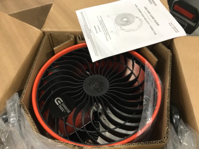 Photo 2 of 10 in. 3-Speed High Velocity Turbo Fan
