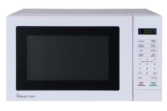 Photo 1 of 0.7 cu. ft. 700-Watt Countertop Microwave in White
