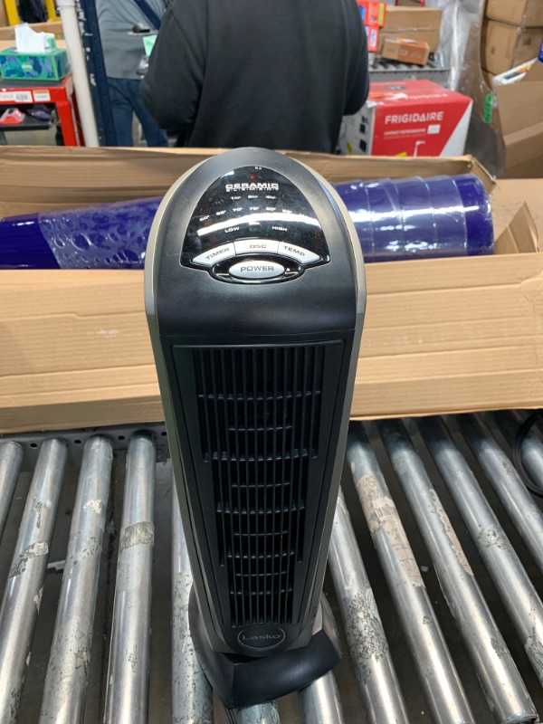 Photo 2 of Lasko 1500W Digital Ceramic Space Heater with Remote, 755320, Silver