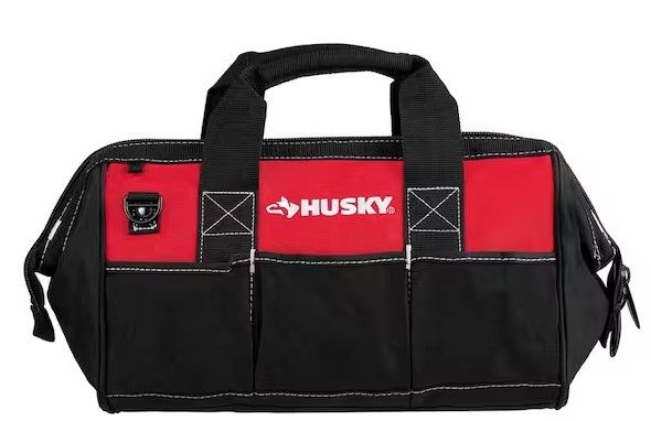 Photo 1 of 15 in. 8 Pocket Zippered Tool Bag
