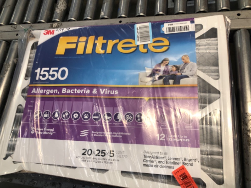 Photo 2 of 3M Filtrete Ultra Allergen Healthy Living Deep Pleat Furnace Filter