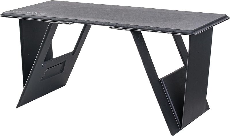 Photo 1 of MRJKNRO.KJ Folding Table Desk at Home in The Office and car for Computer Laptop Pad Phone Reading Writing Easy to use Carry and stroage Lightweight (Black, 9.8“ X21.5“x 9.8")