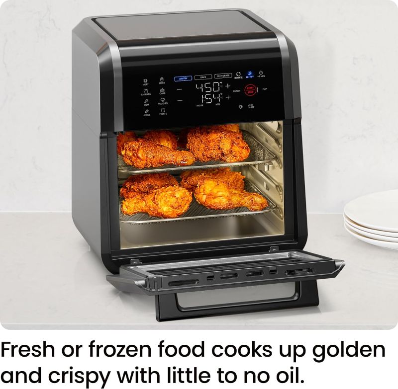 Photo 3 of ****** Heavily USED***** 12-Quart 6-in-1 Air Fryer Oven with Digital Timer, Touchscreen