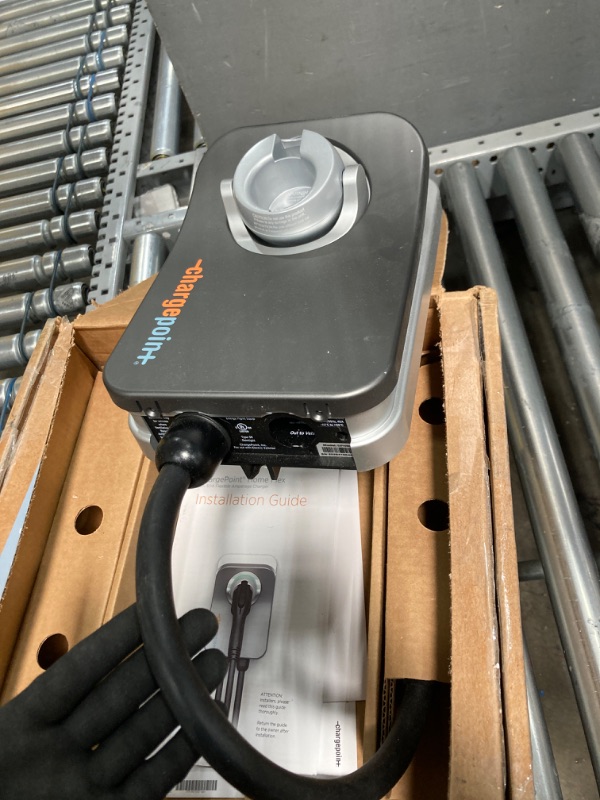 Photo 1 of ChargePoint Home Flex Electric Vehicle (EV) Charger upto 50 Amp, 240V, Level 2 WiFi Enabled EVSE, UL Listed, Energy Star, NEMA 6-50 Plug or Hardwired, Indoor/Outdoor, 23-Foot Cable