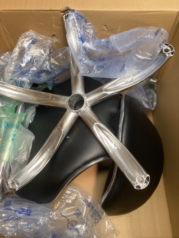 Photo 1 of Multi-Purpose Adjustable Rolling Stool with Backrest,Drafting Spa Bar Medical Salon Tattoo Stool Chair with Wheels 360 Swivel,Heavy Duty,400lbs Weight Capacity,Black