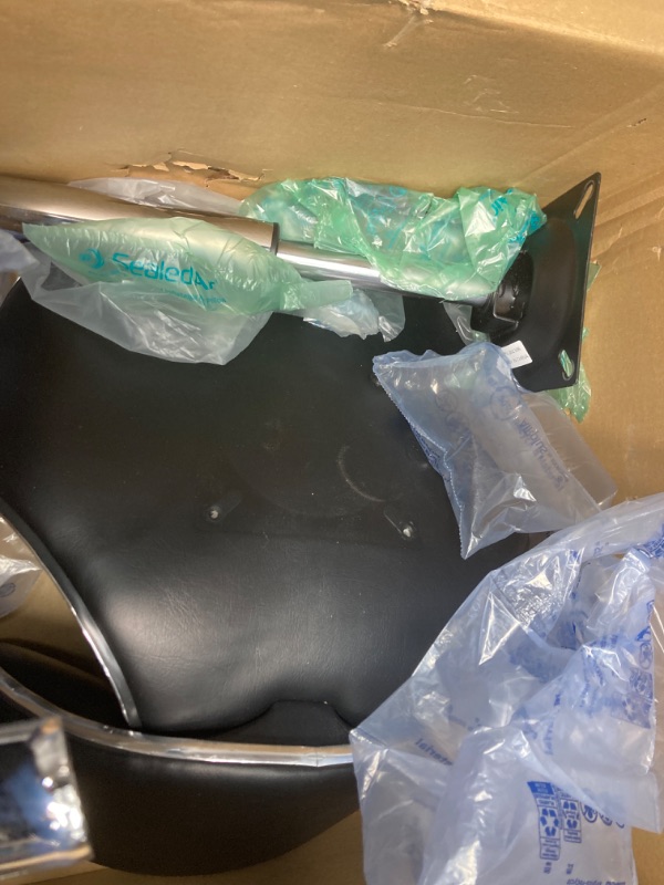 Photo 1 of Multi-Purpose Adjustable Rolling Stool with Backrest,Drafting Spa Bar Medical Salon Tattoo Stool Chair with Wheels 360 Swivel,Heavy Duty,400lbs Weight Capacity,Black