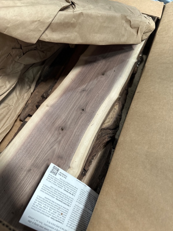 Photo 1 of WALRUS OIL - Real Live Edge Rustic Walnut Wood Slabs, 36" Long x 6-10" Wide x 7/8" Thick (3-Pack)