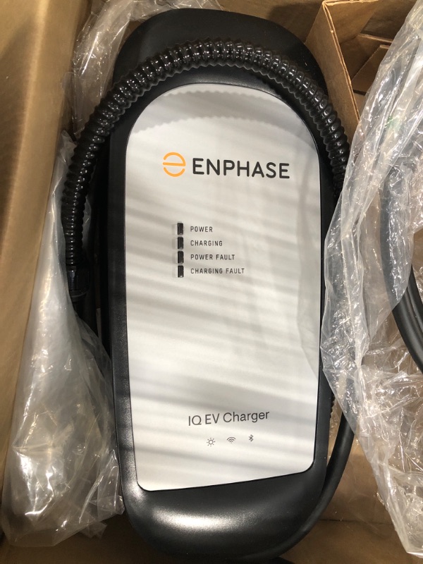 Photo 2 of 40 Amp Hardwired EV Charger - Enphase IQ 50, Level 2 Smart Charger with Wi-Fi, Safety Certified, Indoor/Outdoor, 25ft Rugged Cable & J1772 Connector Hardwired w/ Wi-Fi 40 Amp