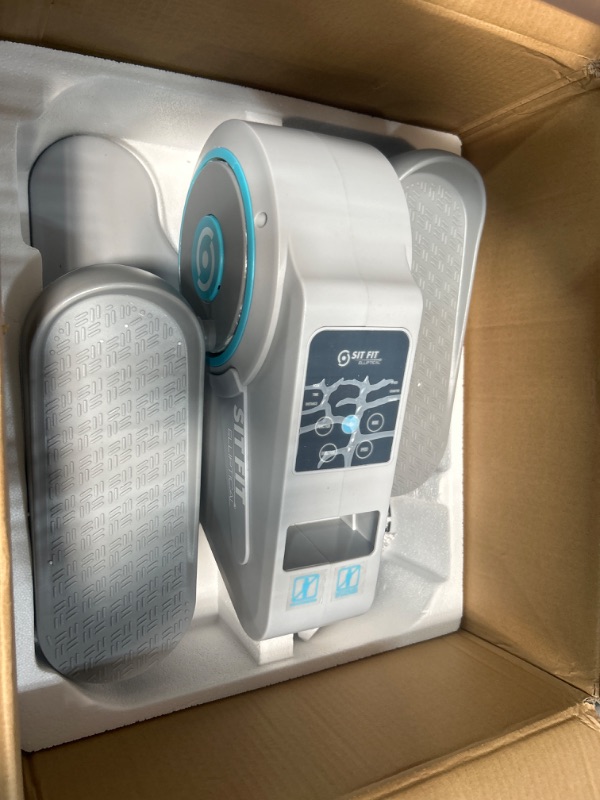 Photo 1 of SITFIT Leg Exerciser While Sitting for Seniors, Under Desk Elliptical Machine, Leg Exercise Machine, Portable Motorized Pedal Exerciser with Remote Control, Fully Assembled for Rehabilitation