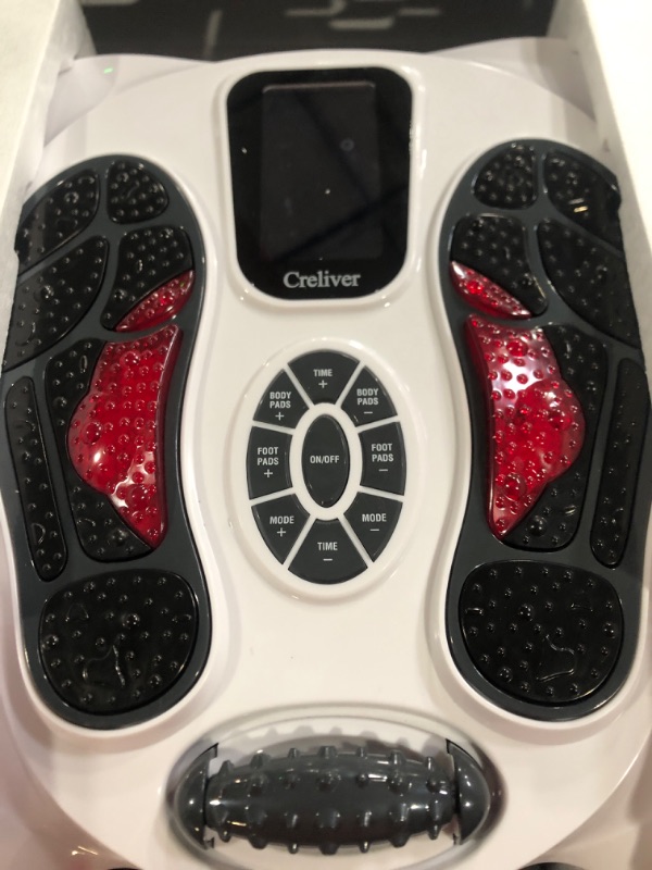 Photo 2 of (see all images) Creliver Foot Circulation Plus EMS & TENS Foot Nerve Muscle Massager, Electric Foot Stimulator 