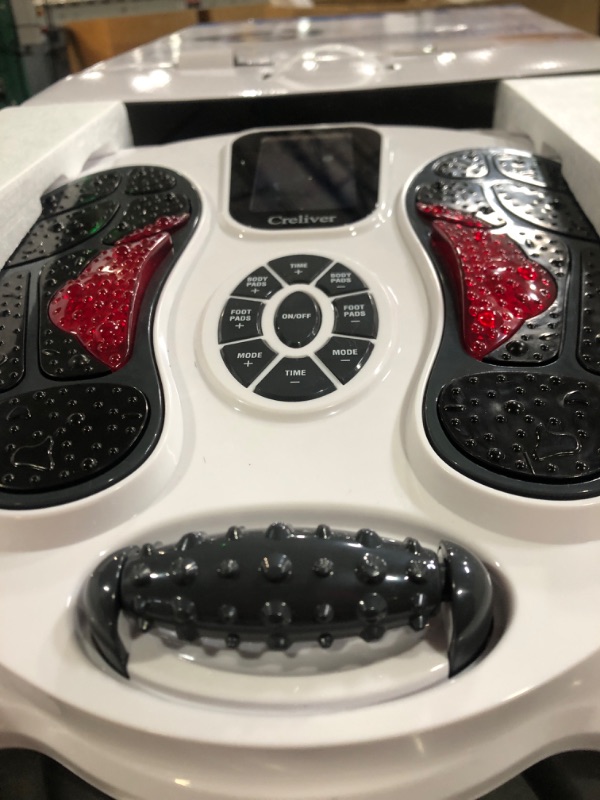 Photo 3 of (see all images) Creliver Foot Circulation Plus EMS & TENS Foot Nerve Muscle Massager, Electric Foot Stimulator 