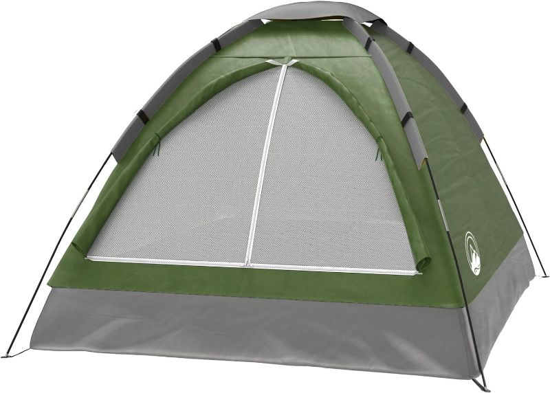 Photo 1 of 2-Person Camping Tent - Shelter with Rain Fly and Carrying Bag - Lightweight Outdoor Tent for Backpacking, Hiking, and Beach by Wakeman (Green)
