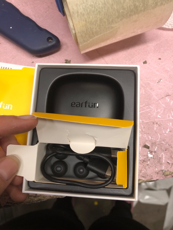 Photo 2 of EarFun Air Pro 3 Noise Cancelling Wireless Earbuds, Qualcomm® aptX™ Adaptive Sound, 6 Mics CVC 8.0 ENC, Bluetooth 5.3 Earbuds, Multipoint Connection, 45H Playtime, App Customize EQ, Wireless Charging