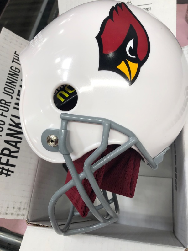 Photo 2 of *READ NOTES* Franklin Sports NFL Kids Helmet + Jersey Sets - Youth NFL Team Uniform Sets - Costume Set - Helmet, Jersey + Chinstrap-Medium Arizona Cardinals
