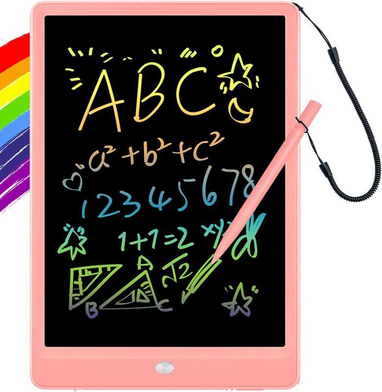 Photo 1 of Grebean LCD Writing Tablet,10 Inch Toddler Doodle Board Colorful Drawing Pad,Erasable Writing Board for Kids,Educational and Learning Toy Gifts for 3 4 5 6 Years Old Boy and Girls(Pink)