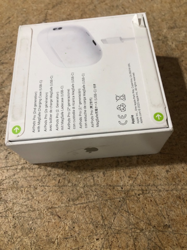 Photo 3 of Apple AirPods Pro (2nd Generation) Wireless Ear Buds with USB-C Charging, Up to 2X More Active Noise Cancelling Bluetooth Headphones, Transparency Mode, Adaptive Audio, Personalized Spatial Audio USB-C Without AppleCare+