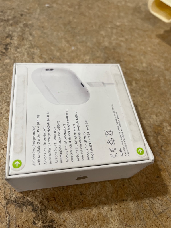 Photo 3 of Apple AirPods Pro (2nd Generation) Wireless Ear Buds with USB-C Charging, Up to 2X More Active Noise Cancelling Bluetooth Headphones, Transparency Mode, Adaptive Audio, Personalized Spatial Audio USB-C Without AppleCare+