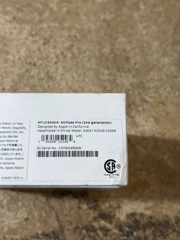 Photo 2 of Apple AirPods Pro (2nd Generation) Wireless Ear Buds with USB-C Charging, Up to 2X More Active Noise Cancelling Bluetooth Headphones, Transparency Mode, Adaptive Audio, Personalized Spatial Audio USB-C Without AppleCare+