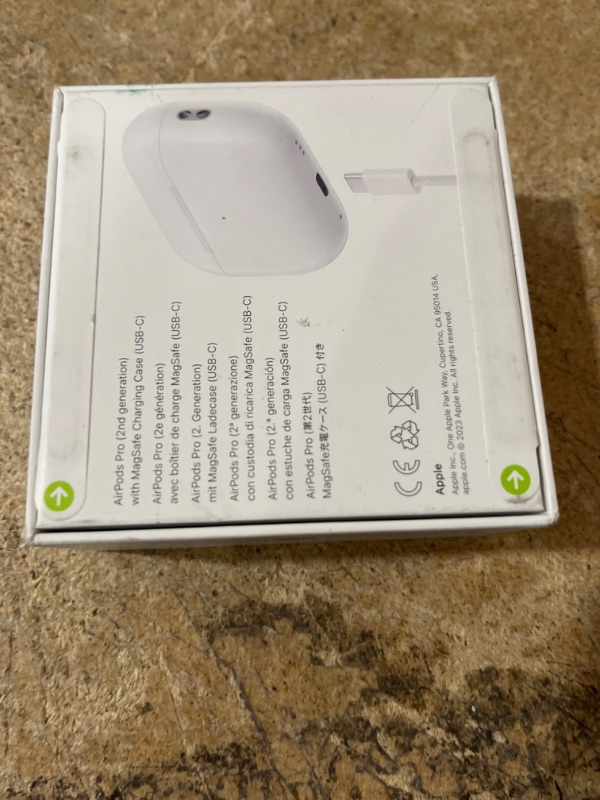 Photo 3 of Apple AirPods Pro (2nd Generation) Wireless Ear Buds with USB-C Charging, Up to 2X More Active Noise Cancelling Bluetooth Headphones, Transparency Mode, Adaptive Audio, Personalized Spatial Audio USB-C Without AppleCare+