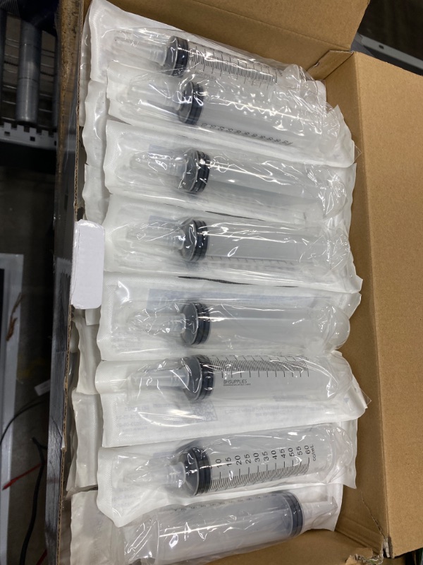 Photo 1 of 60ml Syringe Catheter Tip Sterile with Covers - 50 Syringes by BH SUPPLIES - (No Needle) Individually Sealed - Multiple use Applications. Feeding , dispensing , lip gloss and many other uses 60 mL - Catheter Tip-50 50.0